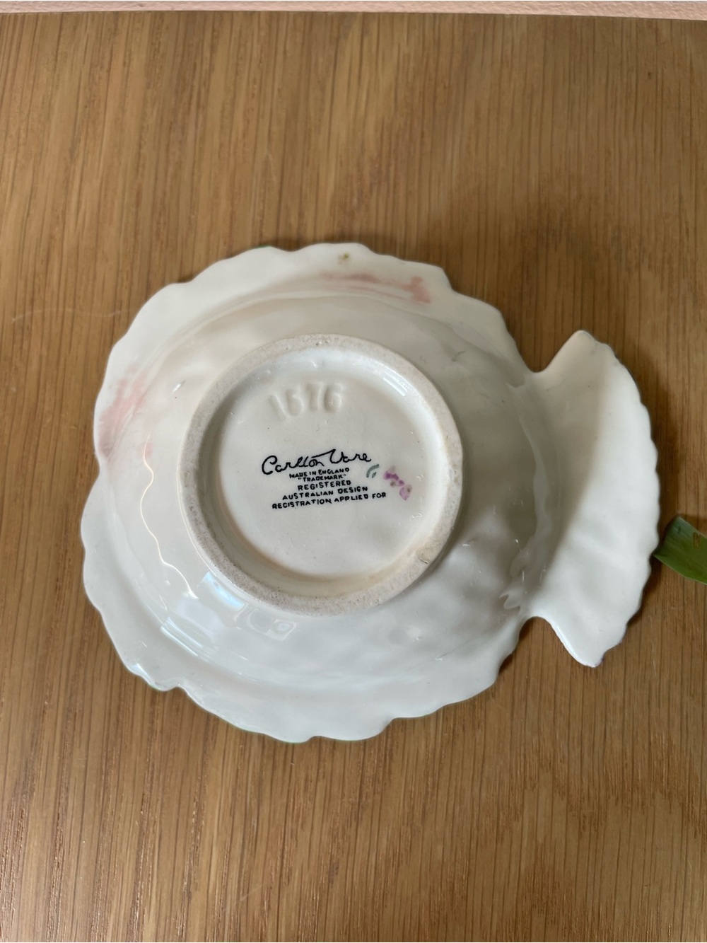 Rare Vintage 1930s Carlton Ware Thistle Jam Relish Trinket Dish 1676 Art Deco - Picture 6 of 11